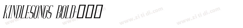 KindleSongS Bold字体转换 KindleSongS Bold字体转换